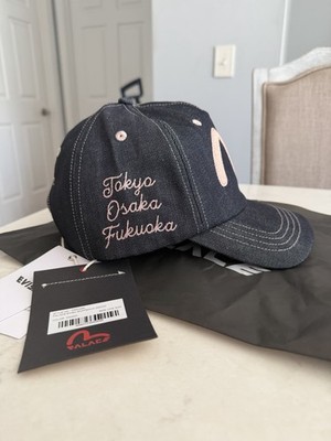 Palace SS26 Evisu SnapBack Hat Cap Indigo Blue Pink Japan Denim