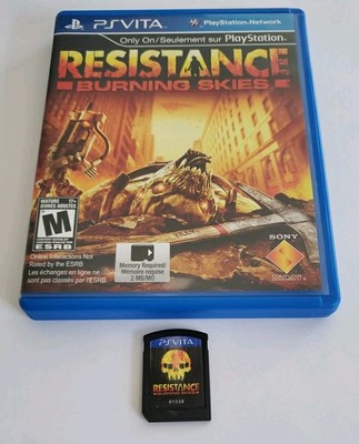 Resistance: Burning Skies PS Vita (Sony PlayStation Vita, 2012) TESTED / VGC