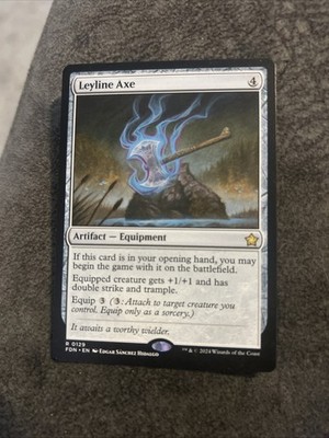 Leyline Axe 0129 Foundations MTG Commander Artifact Wolverine Double Strike