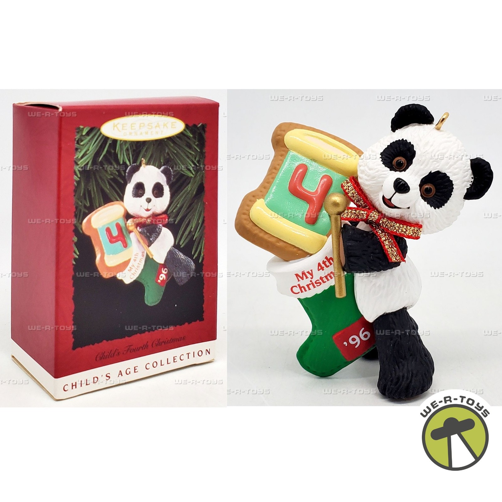 Hallmark Keepsake Ornament Child's Fourth Christmas Child's Age Collection 1996