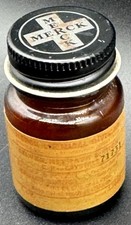 MERCK Silver Nitrate Merck Vintage Pharmacy Bottle New Jersey