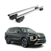 DachträGer GepäCkträGer FüR Mitsubishi Outlander 2020-2021 ABE Alu Grau 2Tlg