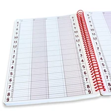Notebook Planner, 4 Column Appointment Book – Large 8.5" x 13.5" Undated 2025...