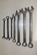 MATCO MAC TOOLS 7 PIECE SAE Combination Wrench SET / LOT USA