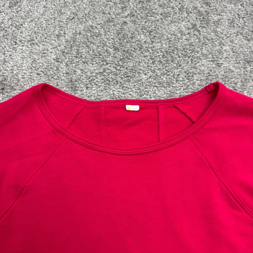 Женский пуловер Zella маленький розовый с вырезом лодочкой отверстия для пальцев активный стрейч - Изображение 3 из 4