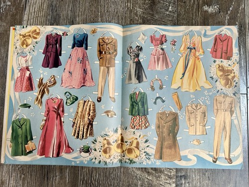 Vintage Original Paper Doll Lot Military Wedding & Double Wedding by Merrill - Picture 6 of 17