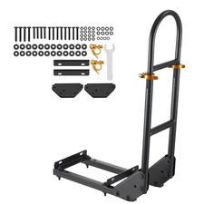 Golf Cart Rear Seat Grab Bar for Most w/ Metal Footplates, Adjustable Height