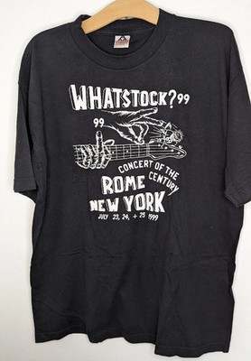 Vintage Whatstock/Woodstock 1999 New York Rom T-Shirt XL Herren Alstyle