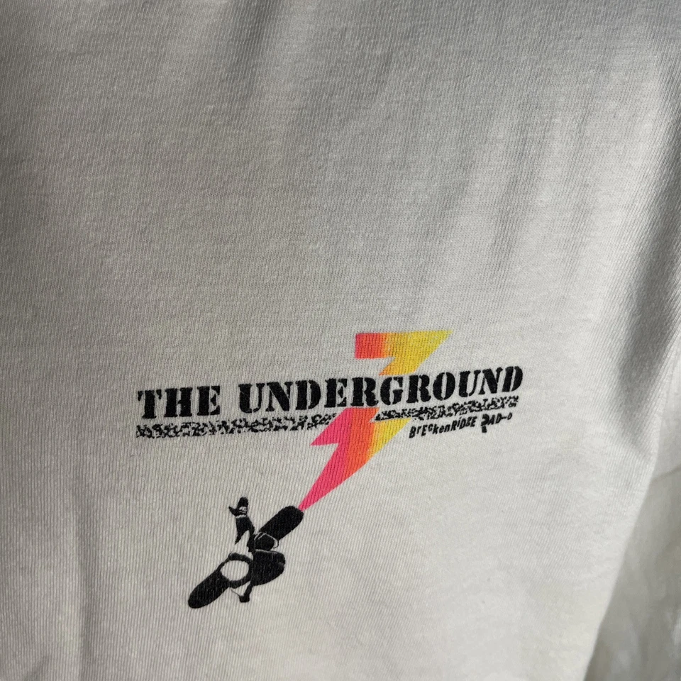 Camiseta De Colección Años 80’s 90’s THE UNDERGROUND Snowboard Outlet XL SIMS Burton K2 Foto 3 de 4