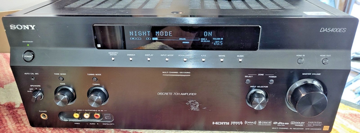 Sony STR DA5400ES 7.1 Channel 120 Watt Receiver for sale online | eBay