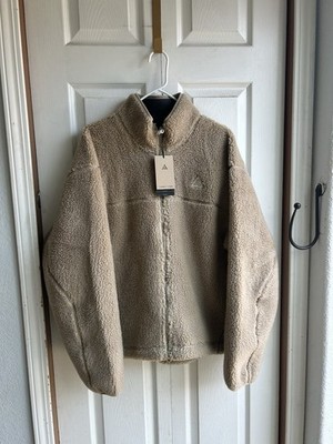 NWT Nike ACG Canwell Glacier THERMA-FIT Jacket Beige Sherpa FV8653-247 $180 Sz S