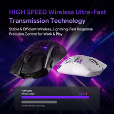 G11 Wireless Mouse 3-Mode 2.4Ghz BT Light Weight RGB Paw3311Office Gaming Mouse 6