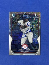 Yosy Galan Signed Auto 2023 Bowman Chrome Mojo Ref Rookie Autograph #bcp-221 Rc