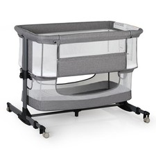 Baby Bassinet Bedside Sleeper, 3-in-1 Bedside Bassinet, Rocking Bassinet 5 ...
