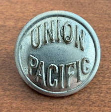 Vintage Union Pacific Railroad Brakeman Conductor Uniform Button 7/8" Diameter