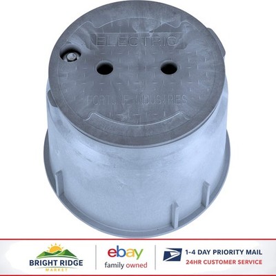 Durable 10-Inch Electrical Splice Box for Ground Applications, Screw-in Style