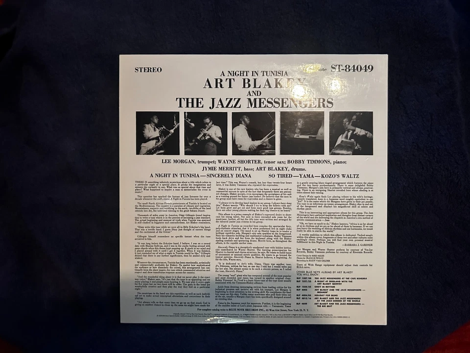 MUSIC MATTERS Jazz ART BLAKEY NIGHT IN TUNISA Blue Note 2 LP 45 rpm MMBST 84049 - Image 4 of 4