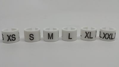 Hanger Size Marker - XS/ S / M / L / XL / XXL - 100 pieces each size - 600 total