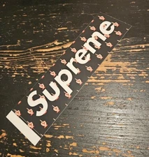 Supreme Undercover Black Middle Finger Box Logo Sticker SS15 + Free Surprise 