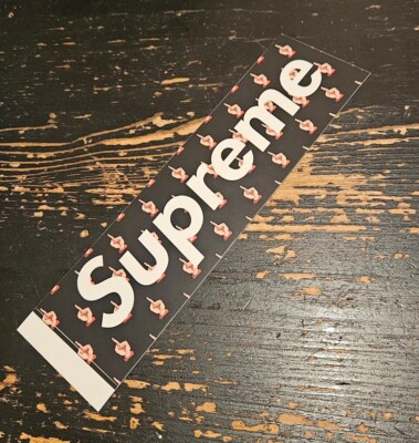Supreme Undercover Black Middle Finger Box Logo Sticker SS15