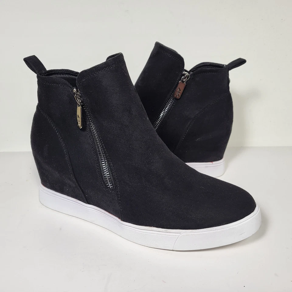 Zapatilla deportiva Anne Klein AKCARSEN para mujer de caña alta de gamuza talla 10 de EE. UU. Foto 3 de 4