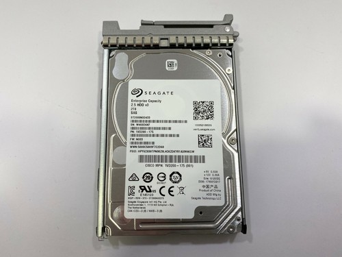 Cisco / Seagate 2TB 7.2K 2.5" 12Gb/s SFF Hot Plug SAS Hard Drive UCS-HD2T7K12G - Imagen 3 de 4