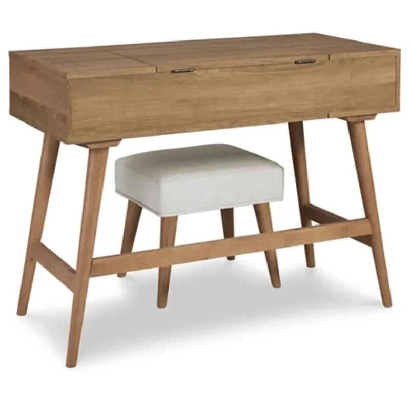 Juego de tocador de 2 cajones Signature Design by Ashley Thadamere en marrón claro B060-22 Foto 3 de 4