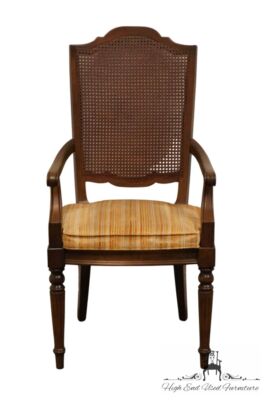 ETHAN ALLEN Classic Manor Solid Maple Cane Back Dining Arm Chair