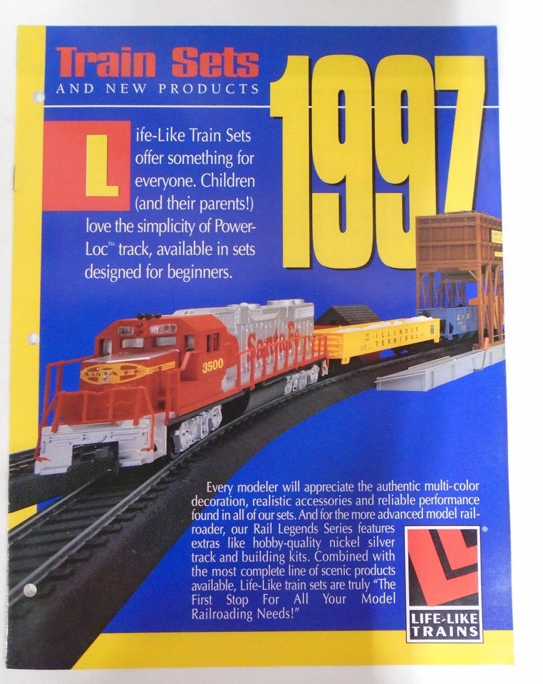 VINTAGE LIFE-LIKE MODEL TRAIN 1997 & 1998 DEALERS CATALOGS - Image 2 of 4