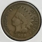 U.S. Indian Cent VG 1909