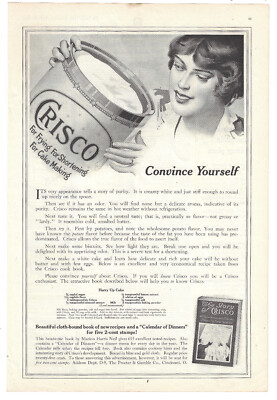 Crisco Shortening Print Ad Antique Kitchen Advertising Procter and Gamble 1914
