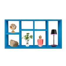 7-Compartment Floating Wall Shelves Display Storage Shelf with Elegance