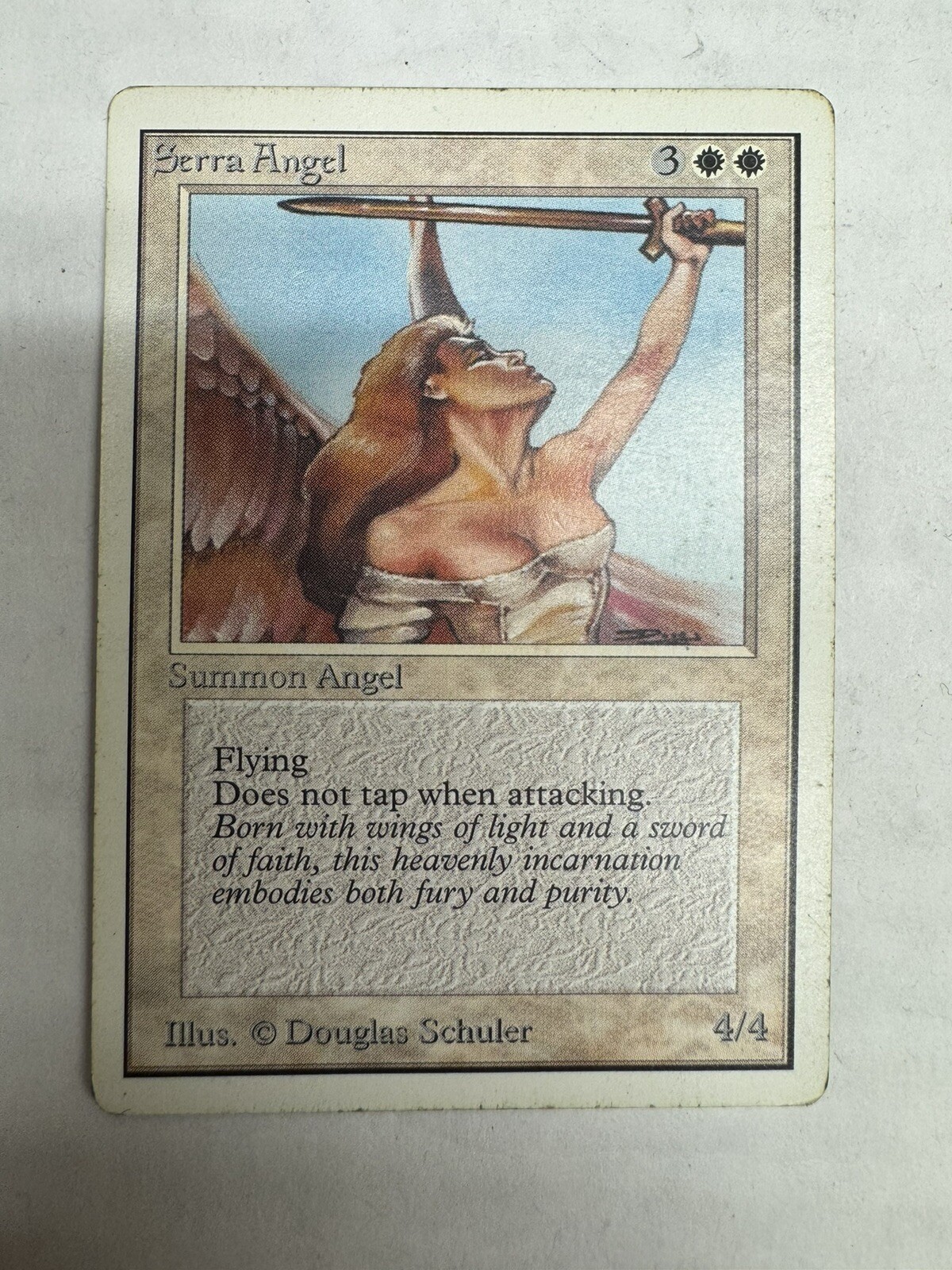 Magic The Gathering MTG SERRA ANGEL Unlimited Edition MP Moderately Played