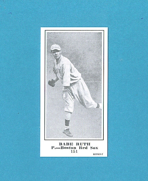 1915 M101-5 The Sporting News Reprint #151 Babe Ruth (Boston Red Sox)