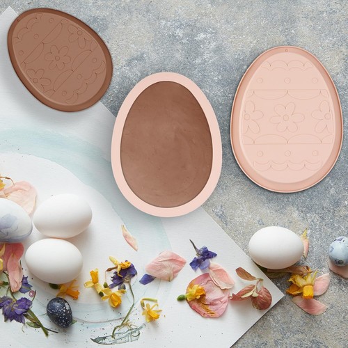 2pcs Easter Chocolate Mold Silicone Egg Cake Pans Large Egg Shaped Easter Egg... - Picture 6 of 7
