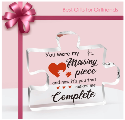 Valentine's Day Gift - Engraved Acrylic Puzzle for Him & Her, Couples Gift - Picture 5 of 7