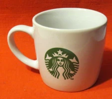 STARBUCKS Classic Siren Logo Small Coffee Cup 7.8 oz Mermaid Green