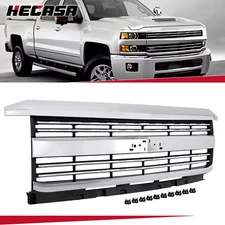 HECASA Chrome Grille Assembly For Chevy Silverado 2500 HD 3500 HD 15-19 23335298