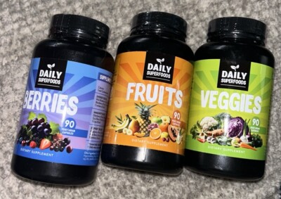 Daily Boost - 42 Different Whole Food Fruits and Veggies Supplement with Berries