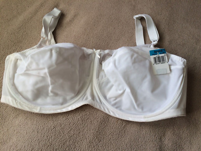 Bali BBW 50DDD White Flower Full Support Underwire Bra  Style 180 NWT