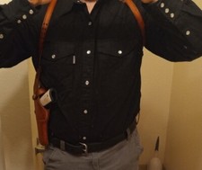 1940's -1950's 1911 Leather Shoulder Holster Handmade Vintage Made in Oregon US