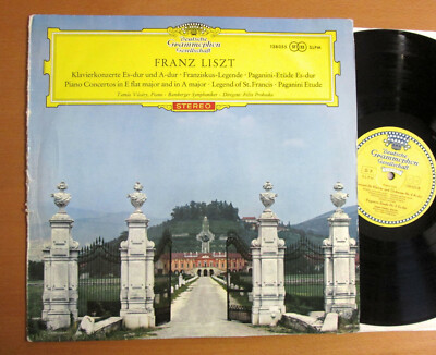 SLPM 138 055 Liszt Piano Concertos etc Vasary Prohaska DG RED STEREO Tulip EX