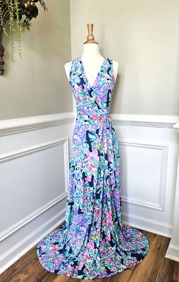 chinese dress ladies Delfina, Luna Dress- Blue – Snapdragon Designs main image 0