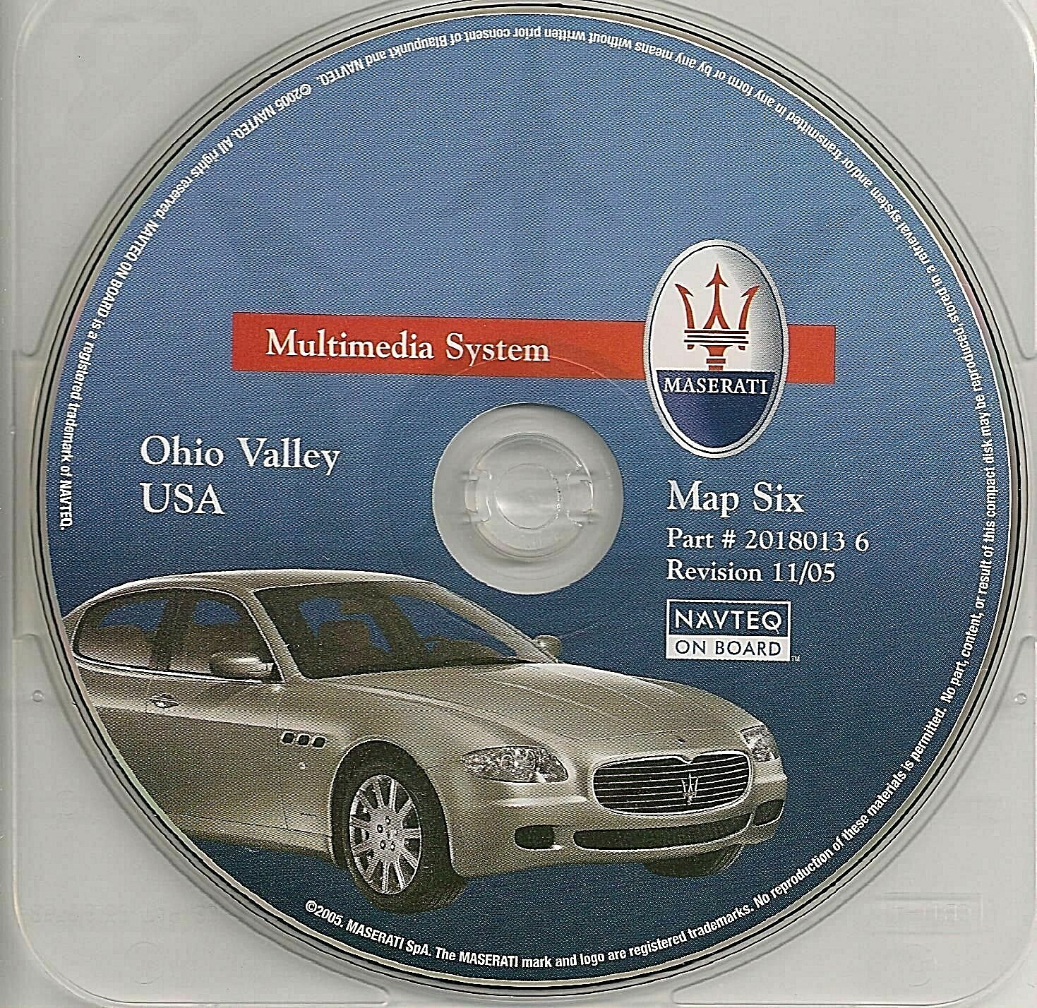 Maserati Quattroporte 2005-2009 Head unit P/N 2018013