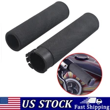 For Harley Touring Electra Glide Dyna Motorcycle 1" Black Handlebar Hand Grips