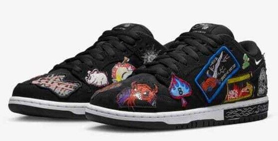 Nike Dunk Low Pro オレンジレーベル　トリプルブラック Nike SB Dunk Low Pro ISO Triple Black FJ1674-001 | SneakerFiles