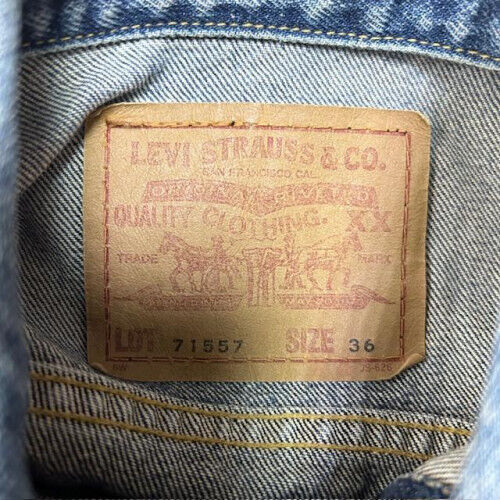 90s LVC LEVIS 71557 3rd Big E denim jacket Reproduction Size 90s LVC LEVIS 71557 3rd Big E denim jacket Reproduction Size