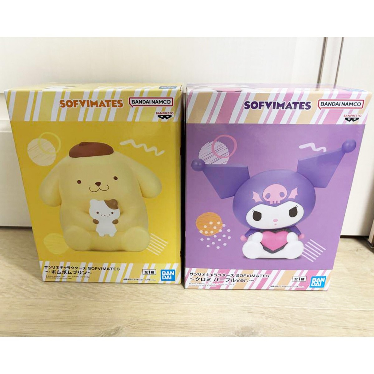 Sanrio Characters SOFVIMATES POMPOMPURIN KUROMI Purple ver. Figure