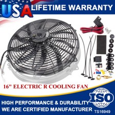 16 Heavy Duty Radiator Electric Fan 3500 Cfm Reversible Sbc Bbc 350 Universal