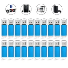 Kootion Blue USB 2.0 16GB 20PCS Metal Rectangle Flash Drive Memory Sticks U Disk